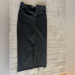 Stradivarius Denim Maxi Skirt (Size 2)